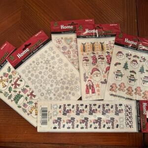 Vintage Christmas rub on stickers